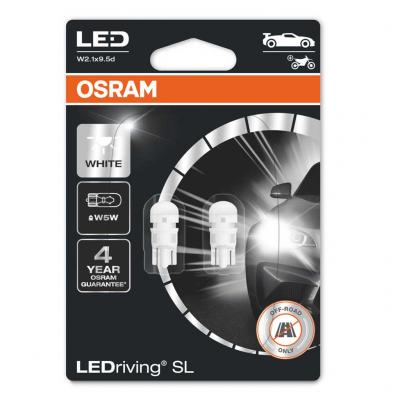 Osram 2825DWP-02B12V 5W W5W W2.1x9.5d LEDriving SL ledesizz, 2db Elektromos alkatrsz alkatrsz vsrls, rak